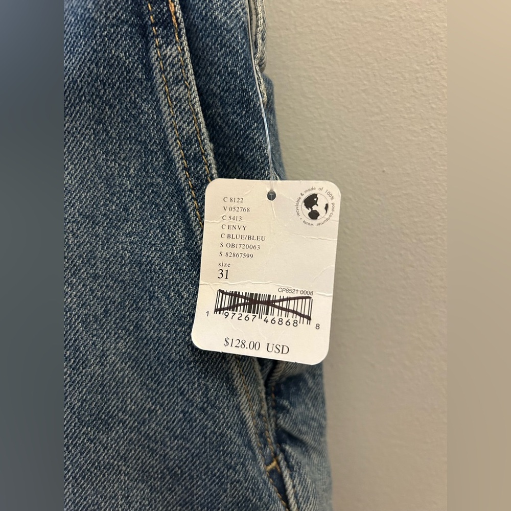 Free People Major Leagues Mid Rise Cuffed Cropped Jean - Picture 10 of 10